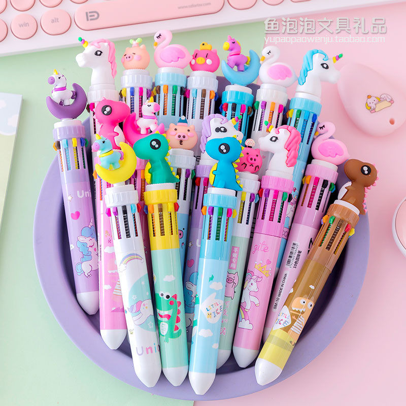 School Year Gifts Little Frescoed Creativity Cute Oil Pen Deco Netball Red Multifunction Ball Pen Student Stationery Gift Batch