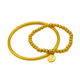 ສາຍແຂນທອງຄຳບູຮານ Blessing Bead Bracelet Imitation Gold Vietnam Heritage Gold Bracelet Plain Circle Blessing pendant Jewelry