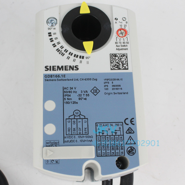 German Siemens Siemens AC24V electrically adjustable wind valve actuator GDB166 1E brand new original 5NM