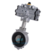 Japan North Jersey KITZ Pneumatic butterfly valve fa-10xjme aluminum alloy valve body stainless steel plate quick shut-off valve