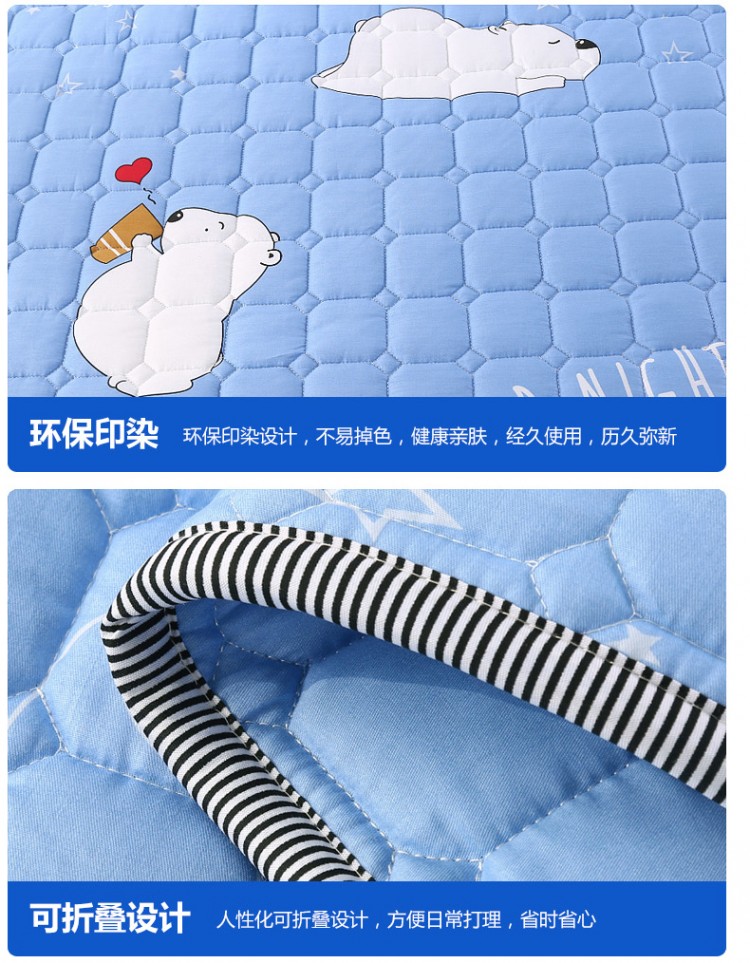 Rửa nệm mỏng nệm gấp nô lệ 1.8x2.0 m kép bảo vệ trượt pad có thể được rửa sạch 2,2m 1.5x1.9 - Nệm giá nệm cao su non