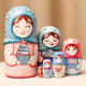 New featured Russian matryoshka doll 6 layers