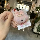 Розовый щенок брошь утиной клип двойной целью