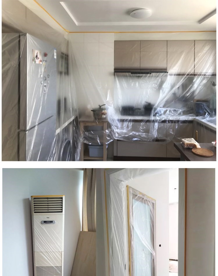 Đồ dùng một lần vải bụi bụi bụi che chống thấm nước bìa tủ quần áo tủ bụi bedspread trang trí màng bảo vệ - Bảo vệ bụi áo điều hoà azuki