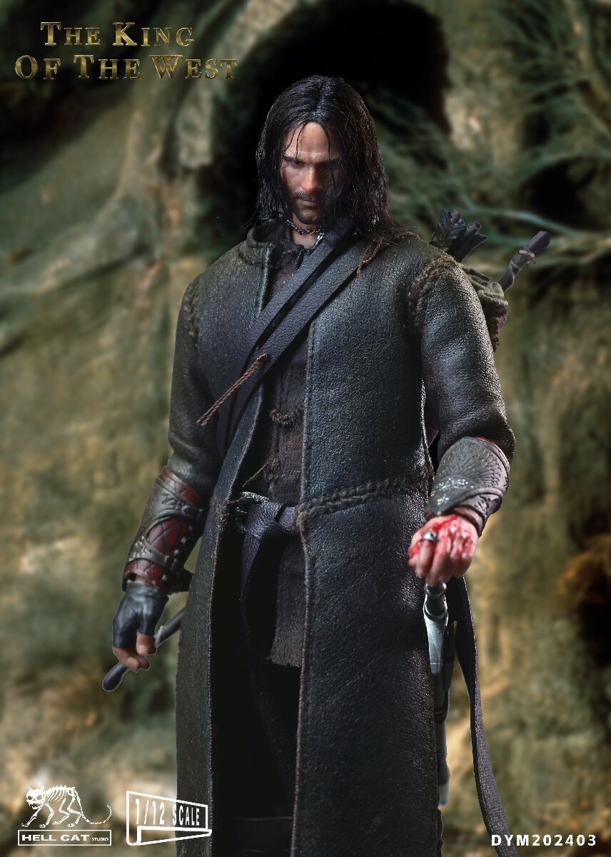 Hell Cat 1/12 The Lord of the Rings Aragorn Action Figure In Stock