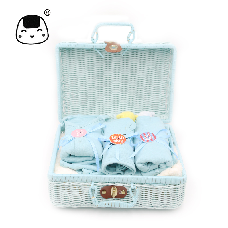 Tangbaby hộp quà tặng cho trẻ sơ sinh mùa xuân và mùa hè Quần áo cotton hữu cơ 0-3 tháng cho bé hộp quà - Bộ quà tặng em bé đồ sơ sinh bé trai