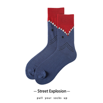 Couples sports socks children cotton socks men Korean version of the Tide college style Korean high stockings Street skateboard European and American socks