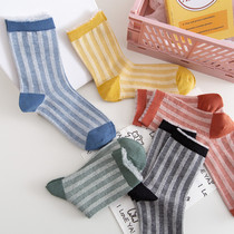 3 Double Dress Spring Autumn Style Lace Lace Socks Girl Erect Bar Day Department Cute Freshener College Wind Students Mid-Cylinder Socks