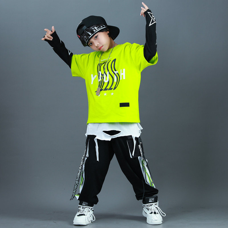 Hiphop street dance clothing for boys and girls catwalk personality