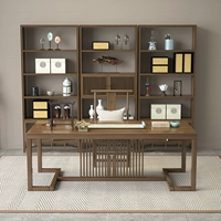 Книжная полка из натурального дерева, мебель для письма, комплект, китайский стиль