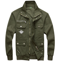 Jacket cotton spring and autumn overalls jacket men's electrical tooling wear-resistant labor protection auto repair factory clothing welding overalls