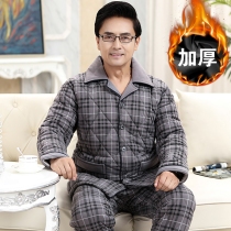 Thickened father pajamas winter cotton home clothes middle-aged male soil cotton cotton increase old man grandfather Old Man Winter