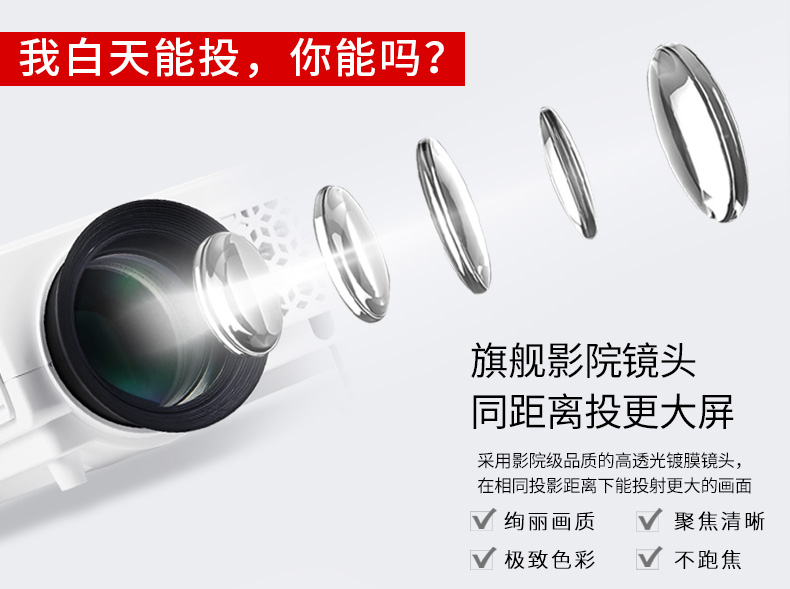 Máy chiếu thông minh gia đình không dây wifi HD 1080P mới 3D rạp hát tại nhà cầm tay máy chiếu Apple điện thoại di động mini micro Android không có màn hình TV chiếu di động