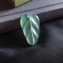 Revealed Yang Beauty Jade All Naughty Jade Cabinet Natural Emerald Myanmar A Goods High Ice Clear Bottom Large Leaf Productive