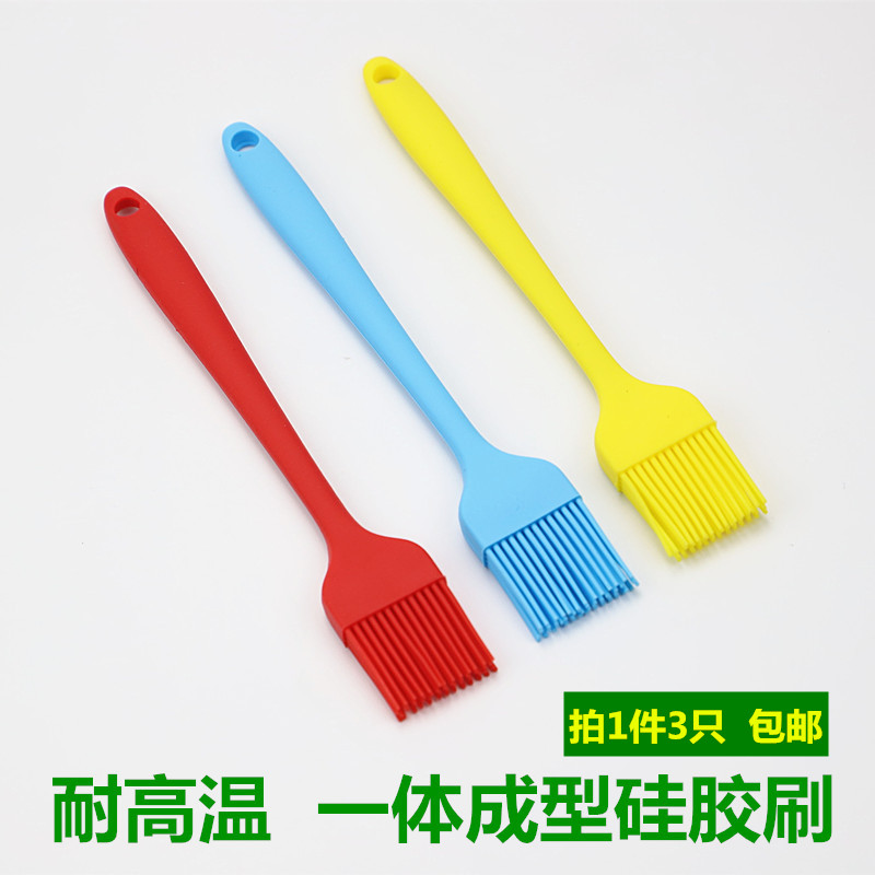 Silicone brush oil brush kitchen pancake brush oil high temperature resistant barbecue brush lint food cooking brush baking tool