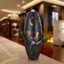 Floor running water fountain water scenery creative feng shui wheel home living room humidifier decorations housewarming office gifts