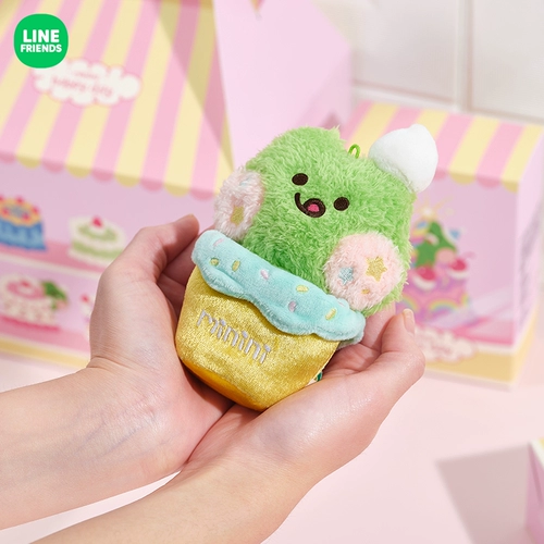 LINE FRIENDS Даже моя подруга Lucky лягушка Ленини Happyday Plush Penden Blind Box All End 6