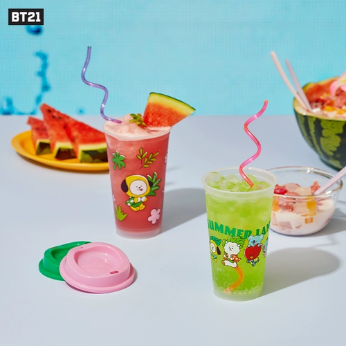 BT21 Summer Lane Series серия экологически чистого кубка набор Creative Line Friends даже мой друг