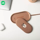 LINE FRIENDS Комплект, беспроводной держатель для телефона с зарядкой