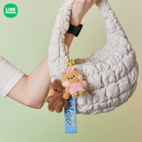 LINE FRIENDS Кукла для друга, милый брелок, креативная плюшевая подвеска