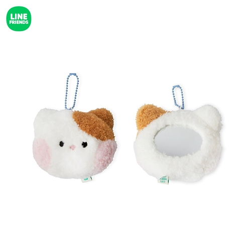 LINE FRIENDS Даже новая серия Minini серии Minini Plush Handheld Mirror Portable Pendate Pendate