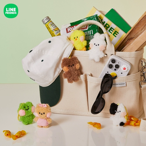 LINE FRIENDS Кукла для друга, милый брелок, креативная плюшевая подвеска