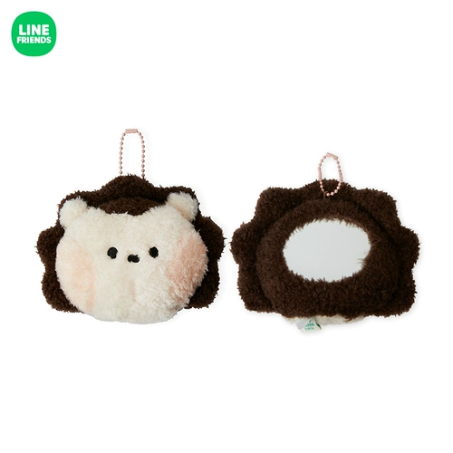 LINE FRIENDS Даже новая серия Minini серии Minini Plush Handheld Mirror Portable Pendate Pendate