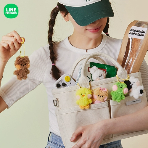 LINE FRIENDS Кукла для друга, милый брелок, креативная плюшевая подвеска