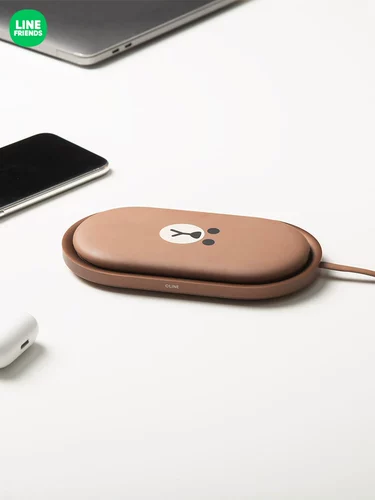 LINE FRIENDS Комплект, беспроводной держатель для телефона с зарядкой