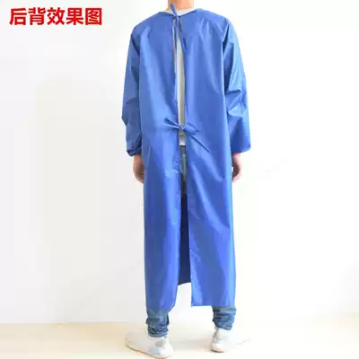Selling seafood waterproof apron to kill fish for killing chicken and duck aquaculture Blue Coat oil-proof clothing adult anti-dressing