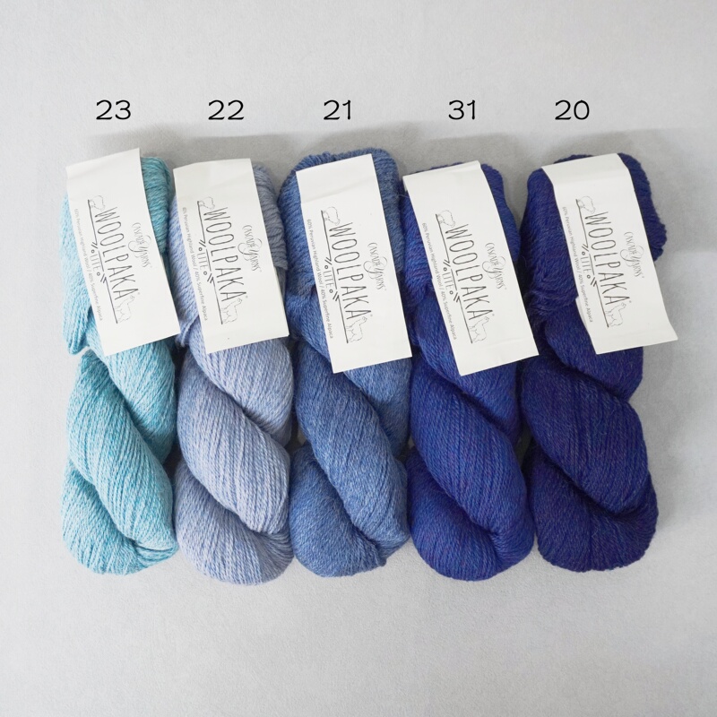 Price Increase Coming Soon. Aizan In-Stock Fine Cascade Woolpaka Lite Wool Alpaca Yarn