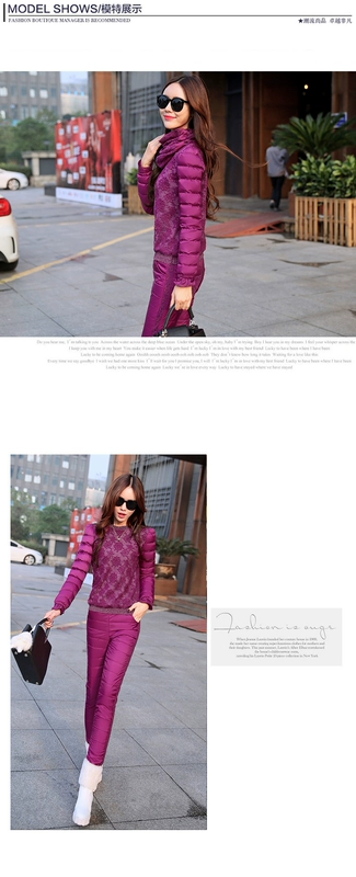 2019 thu đông mới cotton mới ba mảnh vest xu hướng vest nữ xuống cotton với cổ áo