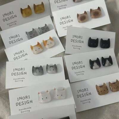 The new ear studs of the Little Cat series feature a cute and niche cat-shaped design with a simple and elegant style