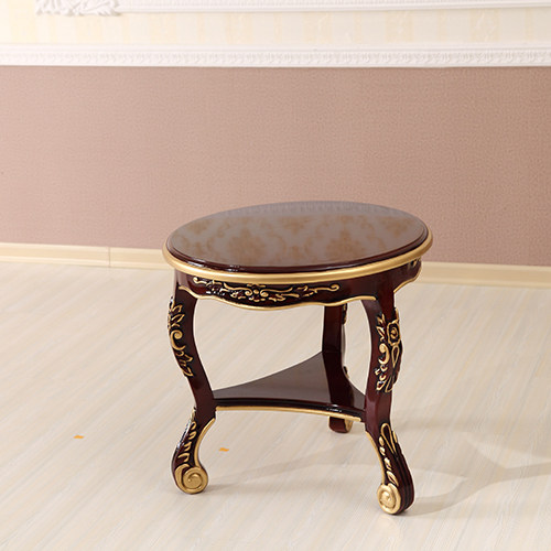 European-style coffee table seating corner table square coffee table round table small square table round table sofa side table balcony coffee table