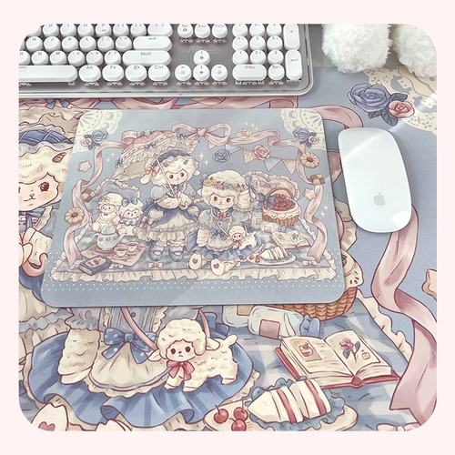 Мультяшная милая нескользящая мышка, настольный коврик