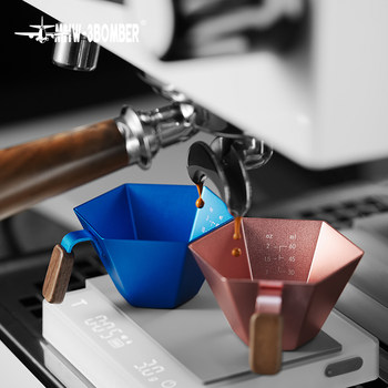 Mhw-3Bomber Bomber Prism Measuring Cup, Extraction Scale Cup, Espresso Cup, Coffee Machine Liquid Receiving Cup