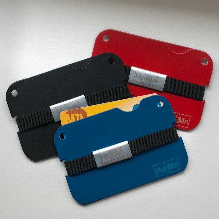 HuMn chống trộm bàn chải bảo vệ tần số vô tuyến nhận dạng RFID hàng không nhôm tối giản gói bảo mật ví thẻ tín dụng - Ví / chủ thẻ ví cầm tay charles & keith