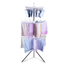 Simple drying rack floor folding mobile towel rack hanger balcony hanger indoor drying rack