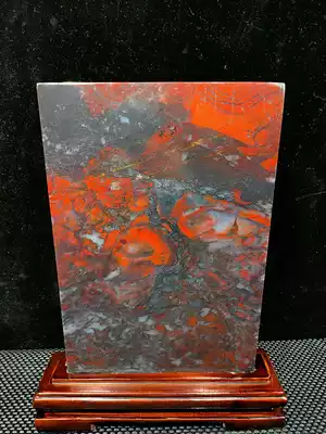 High quality Guilin chicken blood Jade original stone ornaments new Home Office sightseeing stone natural jade collection