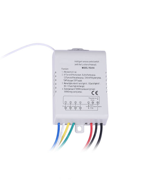 Digital Remote Control Light Switch Wireless ON OFF Remote Control Switch  for Light Bulb Chandelier 220V RF433 1/2/3/4 Ways