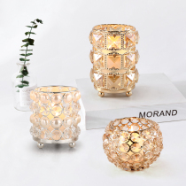 European-style French crystal candle cup Candle holder ornaments Nordic Romantic candle cup Aromatherapy candle holder Light luxury candle holder
