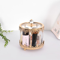 Storage canned jewelry Home European light luxury Luxury Bedroom coffee table with cover ornaments Glassware Candy cans