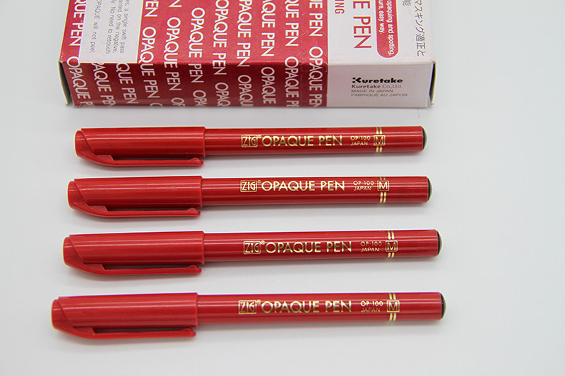 Japan Wu Zhu ZIG Fillin Pen Red Dan Pen Fillin patch pen SF UF S F OPAQUE PEN OIL