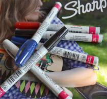 USA Sanfu sharpie paint pen 35534 white black DIY shoe repair cover boost pen 1mm