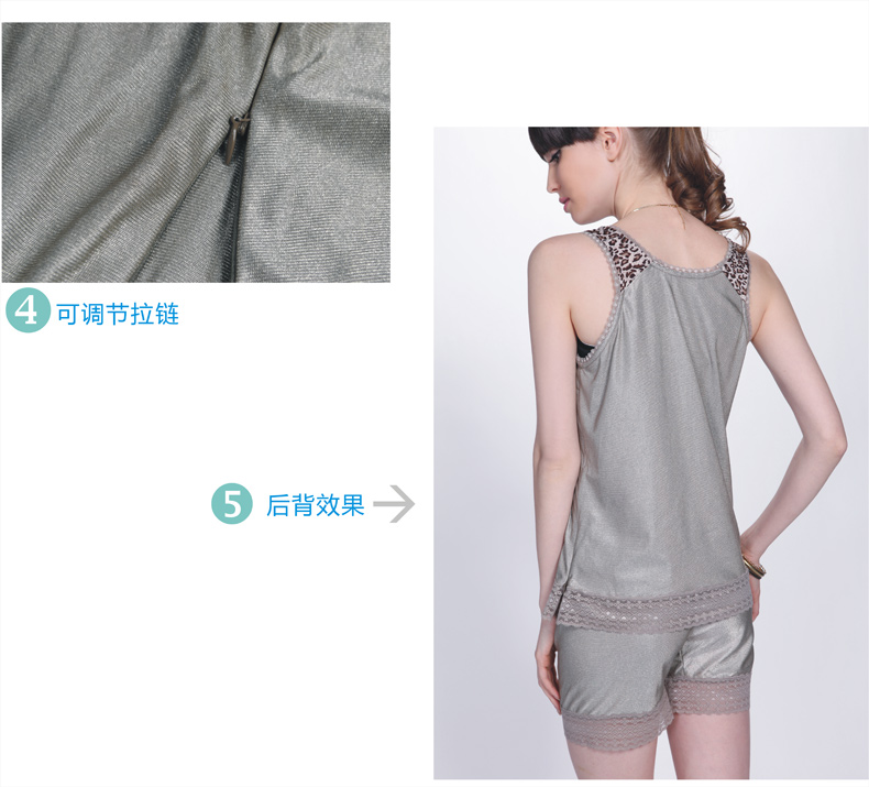 Quần áo bảo vệ bức xạ sợi bạc Nữ phù hợp với bà bầu mặc bốn mùa chính hãng Phụ nữ mang thai cách ly bức xạ đi làm áo bà bầu chống bức xạ thu đông