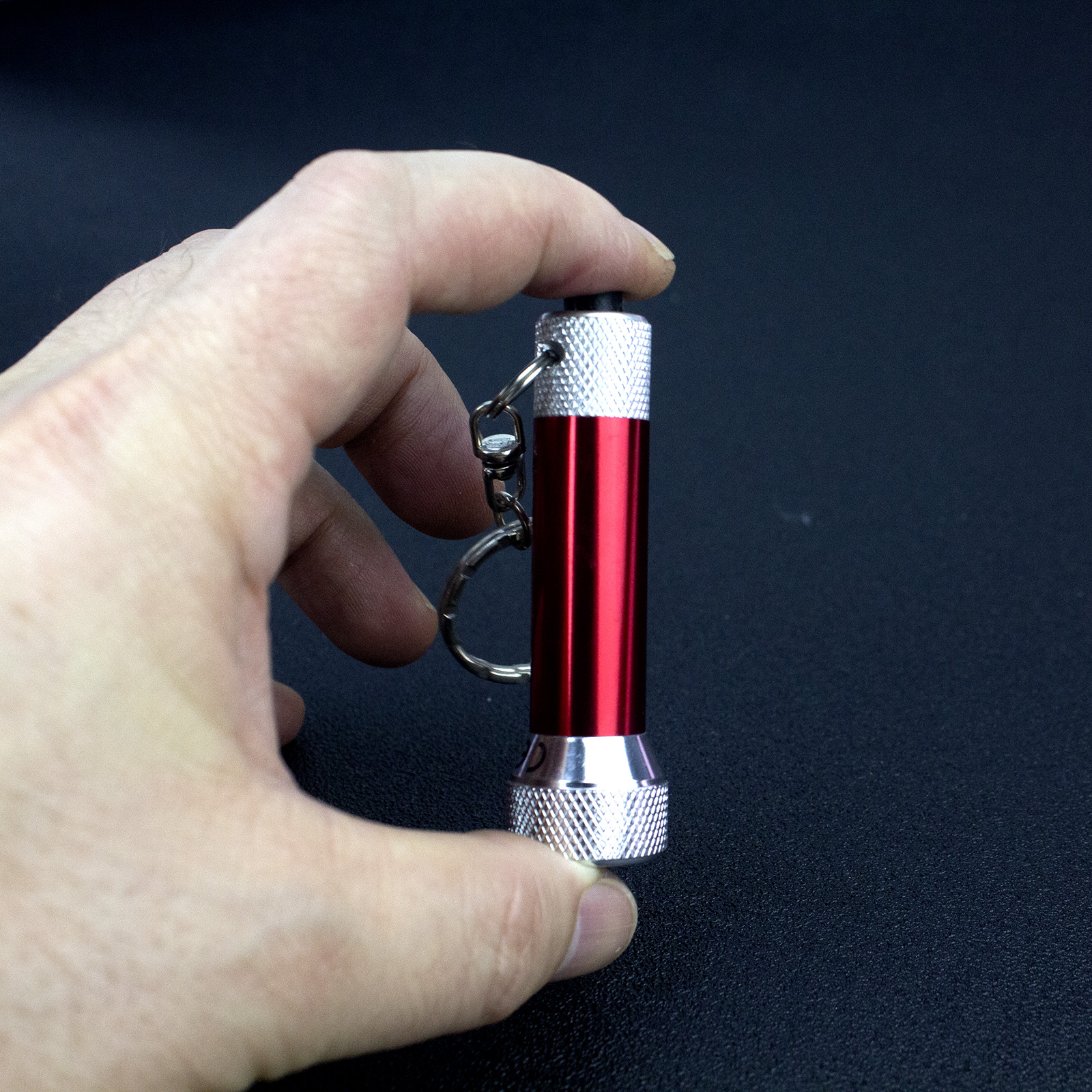 Mini portable 7LED key light outdoor intense light energy saving metal small flashlight button battery customize logo-Taobao