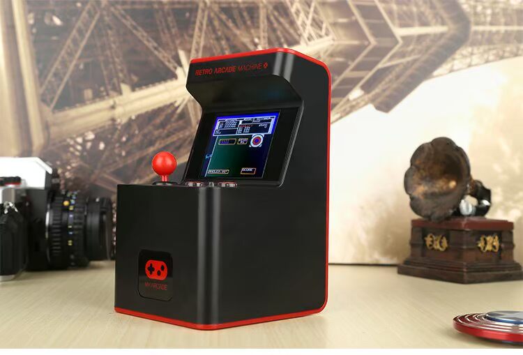 American dreamgear retro mini arcade 300 máy chơi game cầm tay 80 món quà bạn trai hoài cổ - Kiểm soát trò chơi tay cầm chơi game fo4
