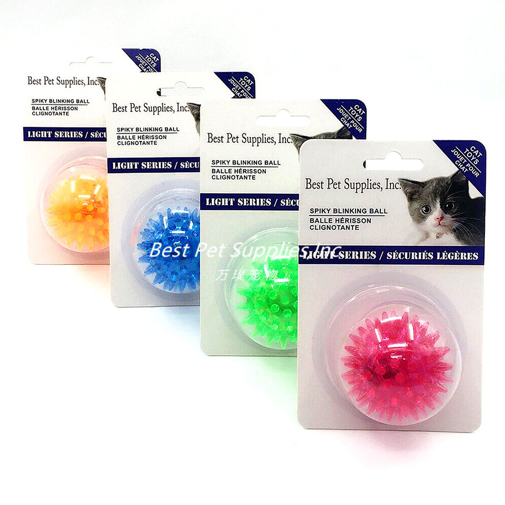U.S. Best Pet Pet Cat Dog Chew Rubber Ball TPR Environmentally Friendly Flexible Elastic Bite Resistant Teeth Cleaning Glow Puzzle