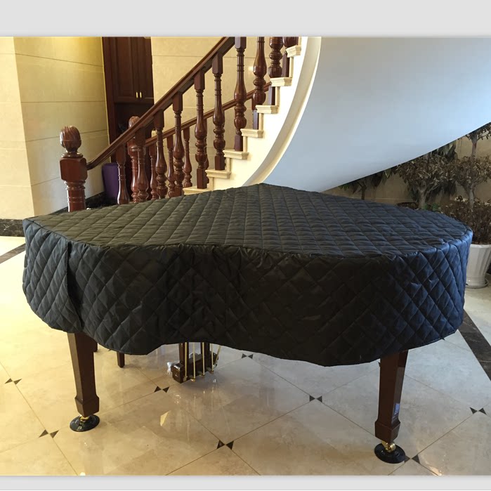 Qin Jii's exclusive embroidery custom made press-face moisture-proof waterproof triangular piano cover dust-proof suit dust cover
