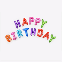 HappyBIRTHDAY Happy Birthday 100 days WELCOME Aluminum film Alphabet Balloon Birthday Opening party decorations